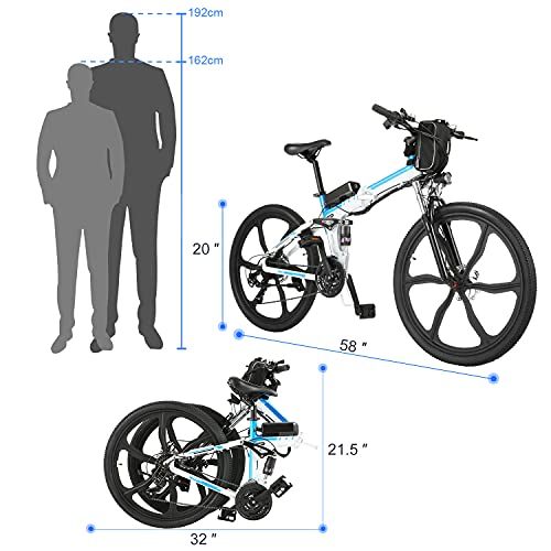 Hiriyt 26'' Electric Mountain Bike with Removable Large Capacity Lithium-Ion Battery (36V 250W), Electric Bike 21 Speed… - Image 7