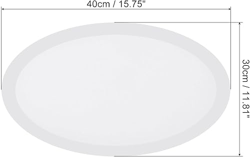 Miniatura 7 de PATIKIL Lienzos de pintura para pintura, paquete de 3 paneles de lienzo de arte en blanco con marco de madera ovalada de 12 x 8 pulgadas para