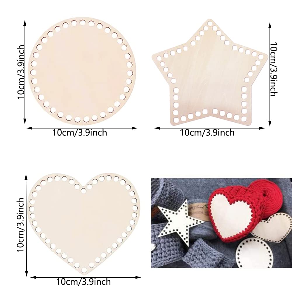 1PC DIY Craft Houten Mand Bodem Ovale Vorm Bodem voor het Breien van Handgemaakte Accessoires