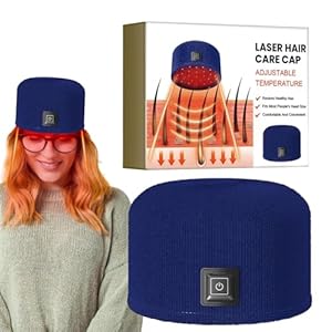 Rood licht haarhoeden voor haargroei – rood licht ther-apy haargroei cap, oplaadbare haargroei cap voor dunner wordend haar, diepe hoofdhuid voor haargroei, FDA-Cleared Hair Restoration Device