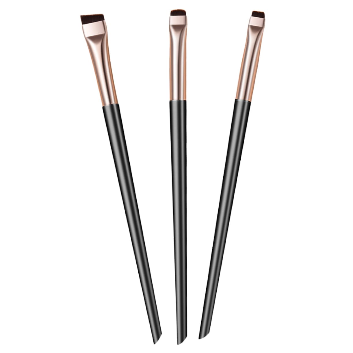 HAPINARY Essential Makeup Tool Angled Eyeshadow Brush Set Eyeliner Applicator for Effortless Accurate Applicati