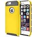 iPhone 6 Plus Case, MagicMobile® Cute Protective Hard Shockproof [Drop Protection] Fashion Cover for Apple iPhone 6 Plus (5.5') Impact Resistant Hybrid Thin Armor Case [ Yellow / Gray ] with Screen Protector.