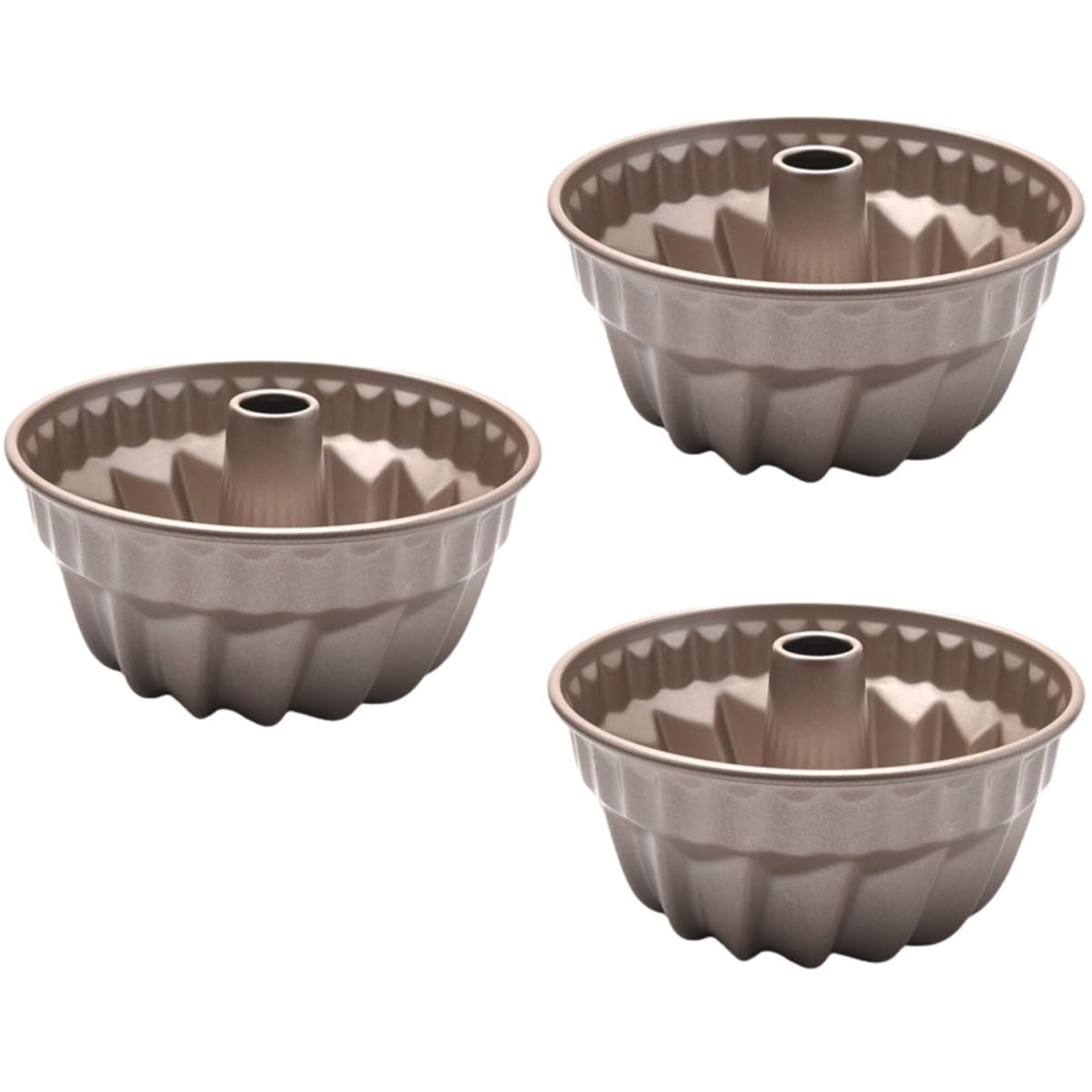 Amosfun 3st Kuchenform Beschichtete Formen Szene Reisetasche Bagel Cake-pop-form Desktop-dekoration Einzigartig Versiegelung Schwimmbad Dekorationsmodell Golden Kohlenstoffstahl