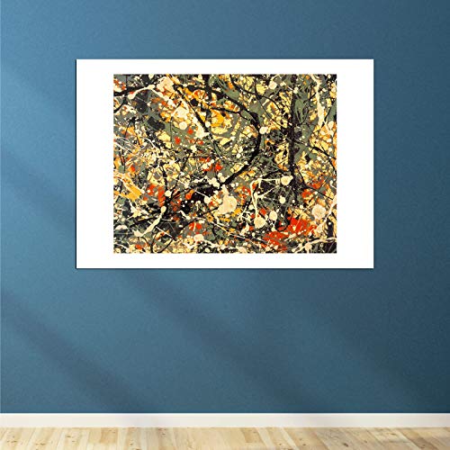 Affiche Jackson Pollock numéro 8 1949 encadrée mat grand format anti-reflet