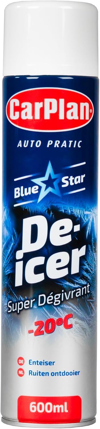 Carplan, Dégivreur en aérosol Blue Star, 600 ML (Paquet de 12)