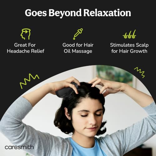 Image of Caresmith Revive Scalp Massager | 96 Silicon Kneading Points with Detachable Heads | Scalp, Body & Head Massager for Hair Growth (Black)