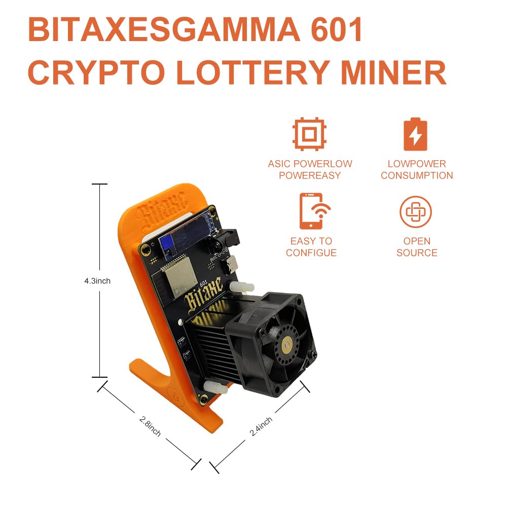 Bitcoin Miner Bitaxe Gamma 601 1.2TH/s Solo Miners BM1370 Asic Chip 2.4G  WiFi 18W/TH BTC Miners Machine Lottery Crypto Miner with Open System Asic  Bitcoins Mining Machine With PSU : Amazon.co.uk: Computers