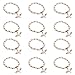 PRETYZOOM 12Pcs Ángel ala Cruz Pulsera Cuentas Pulseras Bautismo Pulsera de Perlas Primera Comunión Bautizo Bautizo Recuerdos Iglesia Evento (Blanco)