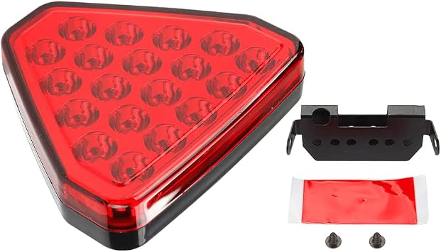 F1 Triangle Style Light Car Pilot Stop Safety Lights Sporty Rear Third Brake Light Auto Tail Warning Brake Signal Lamp 12V