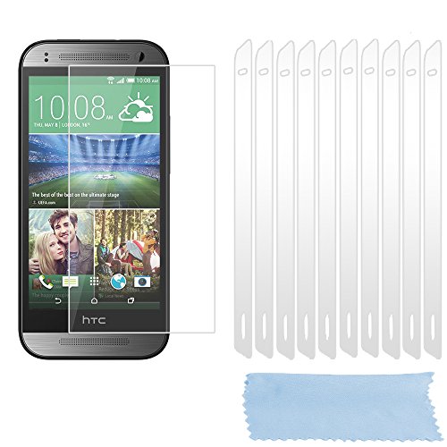 Cadorabo Funda para HTC One M8 Mini (2.Gen.) Pantalla de Vidrio Templado Completo en – Cristal Antibalas Pelíula Protectora (Tempered Glass) Cobertura Completa con Dureza 9H Compatible 3D Touch