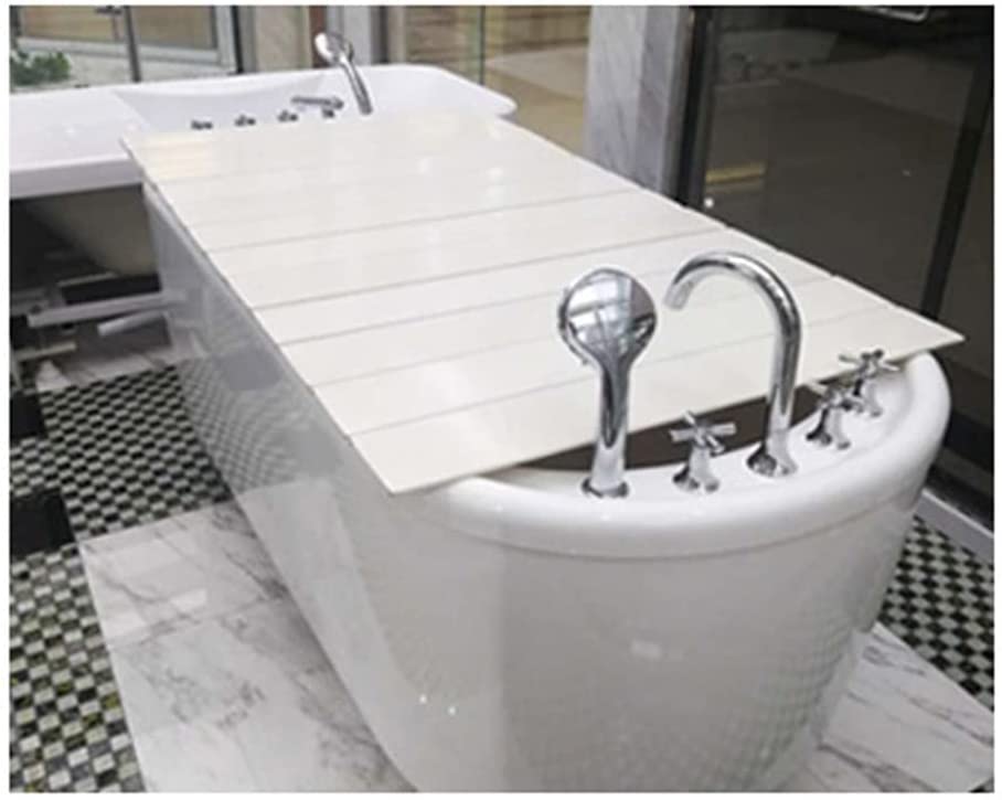 Couverture de baignoire et pont de bain isolant avec support de tablette réglable