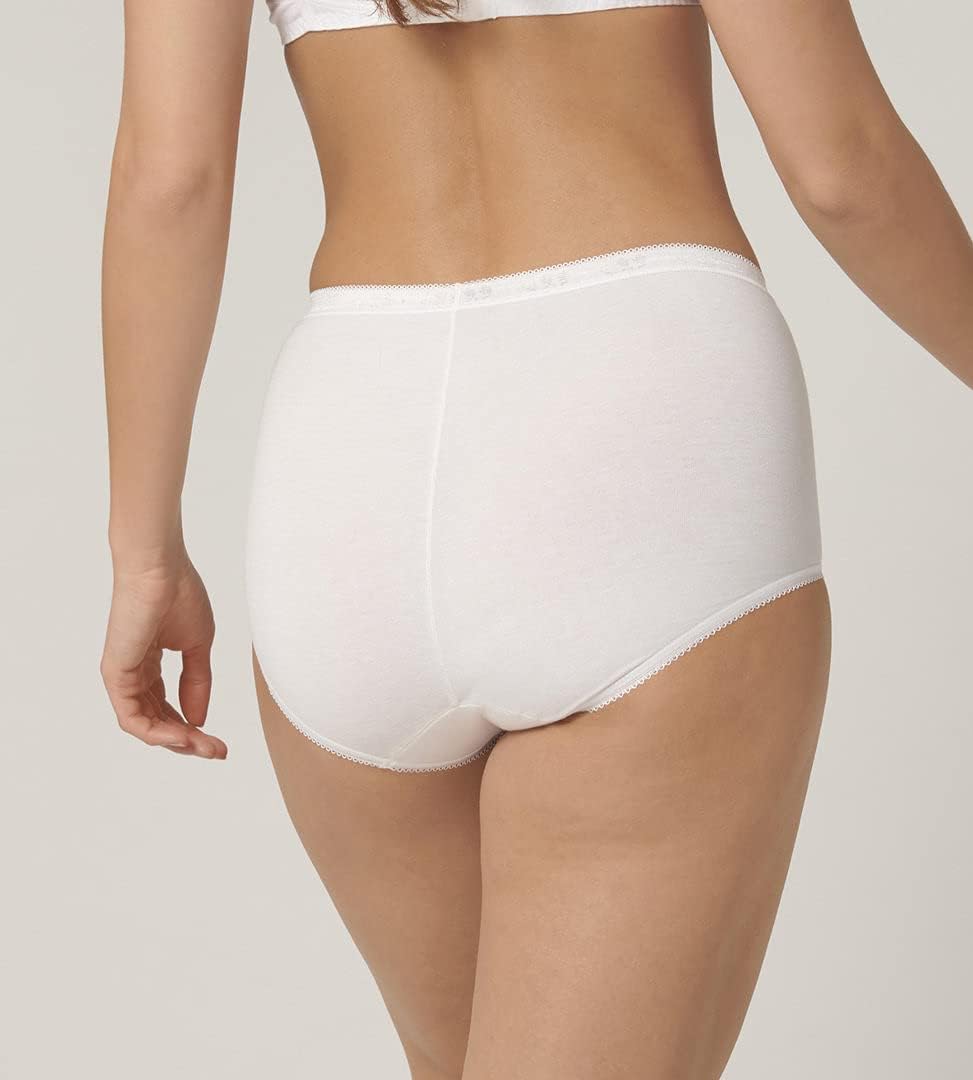 Sloggi MAXI Briefs Knickers Basic+ 4 Pack 95% Cotton Lingerie High Rise