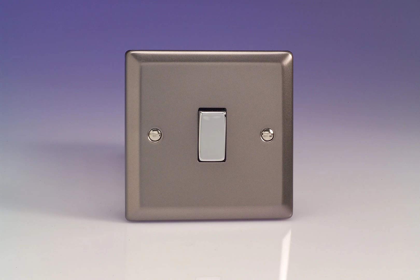Varilight 1-Gang 10A 1- or 2-Way Rocker Switch Pewter