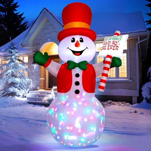 Wothfav 8FT/244CM Weihnachtsaufblasbares Schneemann Aufblasbares,...