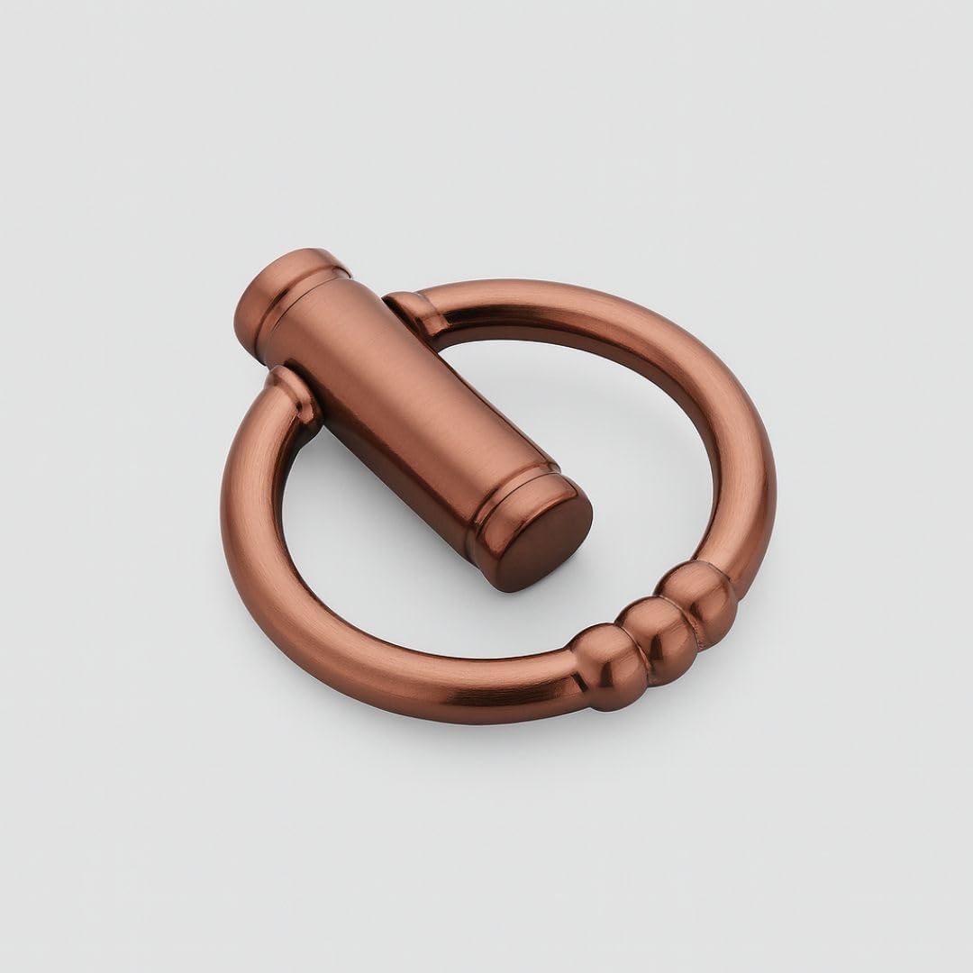 Round Kadi for Drawer Handle/Cabinet Pull Handle/Drawer Knob/Pull Handle for Drawer/Pack of 2 (Cola Matt Finish)