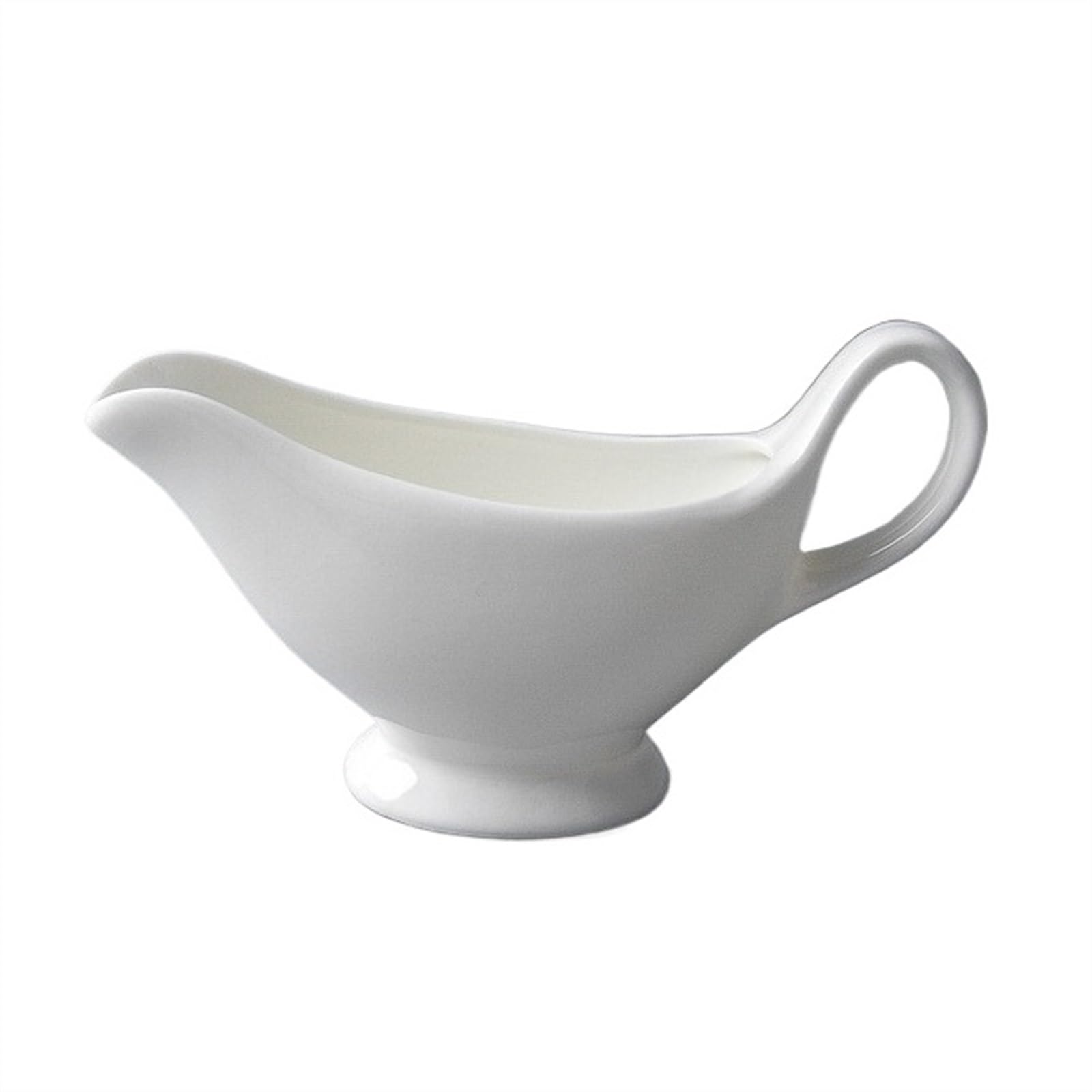 MRKU Pot à Lait, saucière, Tasse à Eau, pichet, Distributeur de crème et de café, sucrier, en Porcelaine Blanche pour hôtel et Restaurant. Vaisselle en céramique.