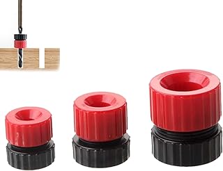 3 Pack Drill Depth Stop for Drill Bits,Adjustable Precise Drilling Tool for Woodworking,Construction Work,Furniture,Tile,W...