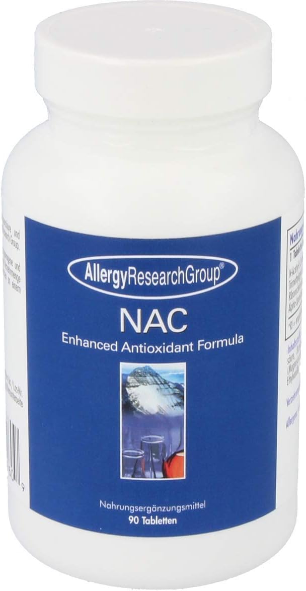 Allergy Research Group NAC Enhanced Supplement - N-Acetyl-L-Cysteine, Glutathione Precursor, Supports Immune Function, Mucus Clearance - 90 Count
