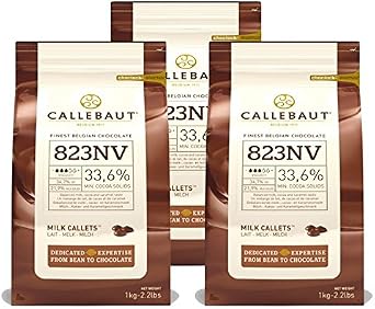 Saver Bundle Callebaut, Milk Chocolate Chips 3 x 1kg Bundle