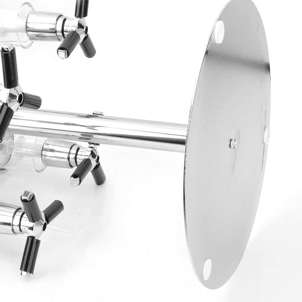 Wine Racks Free Standing Wine Rack Metal Pour Wine Shelf 4-Head Rotary Creative Wine Divider for Kitchen Bar (24.5 * 24.5 * 51Cm)