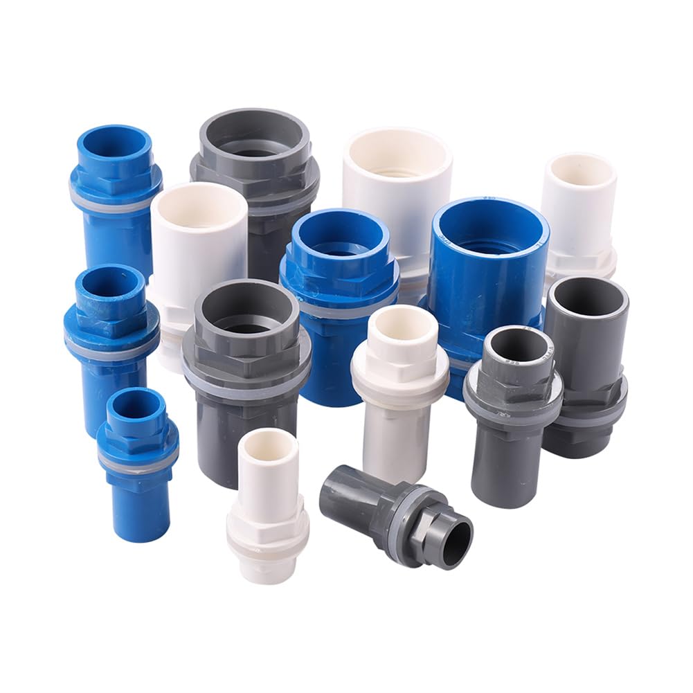 Merriyard Grey Conduit Fittings,Pvc Pipe Butt Connector Id 20-50Mm Multicolor For Garden Lawn Fish Tank Aquarium(,Id 32Mm)