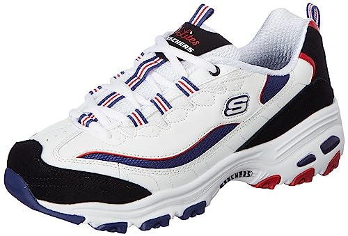 Skechers-DLites-Varsity Spirit-Womens Casual Shoes-149781-WNVR-WHITE/NAVY/RED UK6 (B0BS9KBS5Y) Amazon Price History, Amazon Price Tracker