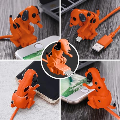 Image of Funny Dog Fast Charger Cable - Dog Charging Cable,Portable Stray Dog Charging Cable,Dog Toy Smartphone USB Cable Charger,for iPhone Type-C Various Models Phones.