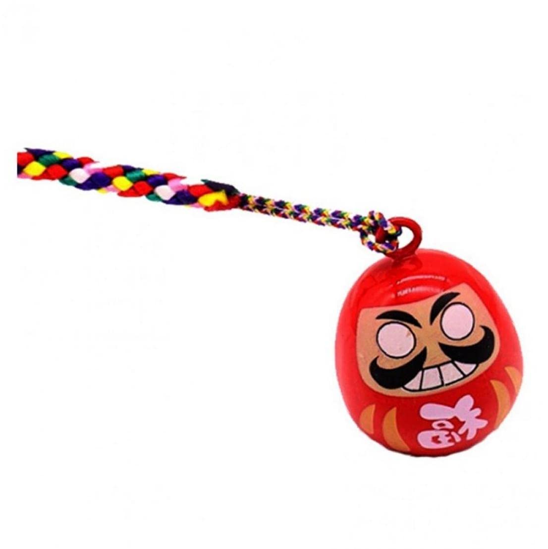 Froiny Red 1Pc Tradition Daruma Omamori Phone Charm Accessory Bag Pendant Good Luck Fortune Wealth Charm Gift