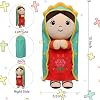 Muñeca de peluche de la Virgen de Guadalupe - Virgen María de peluche, regalos católicos para bebés, juguetes religiosos, bautismo, cristiano, escuela dominical, regalo religioso para bebés, niños y adultos, oración, 13 pulgadas 6