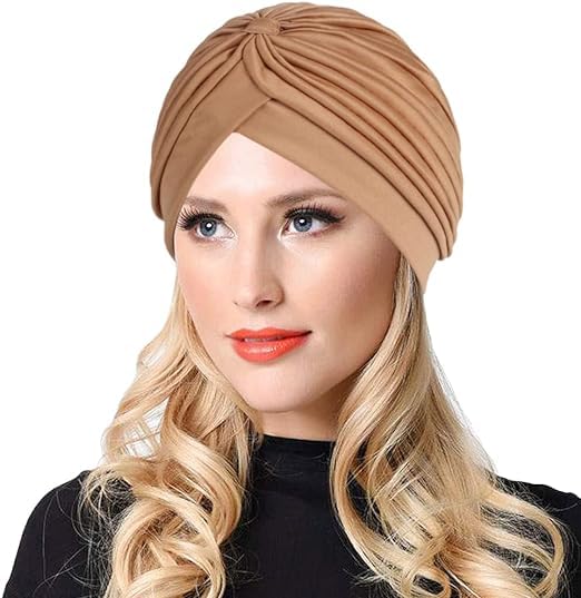athravfit Women's Polyester Turban Head Wrap Cancer Chemo Beanies Cap Headwear Cap Bonnet Hair Loss Hat-picture-21