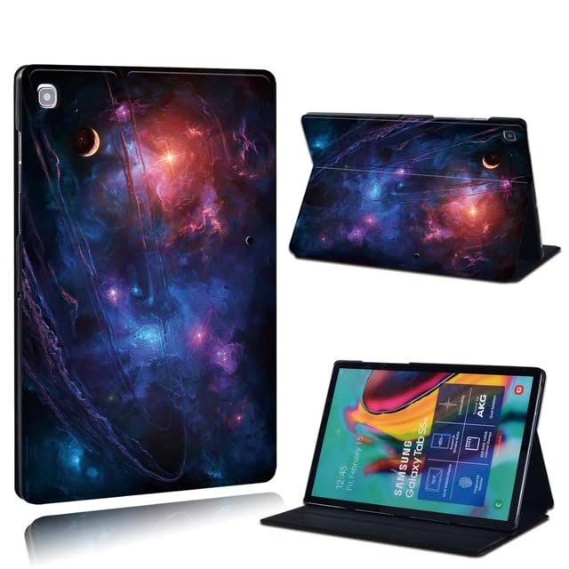 tablet stand For Samsungs Galaxys Tab A A6 7"10" / A8 10.5/E /S5E/S6 Lite 10.4"/Tab A 8.0 2019 Printed Leather Tablet Stand Folio Cover Case (6.star and Galaxys TAB A7 10.4 2020)
