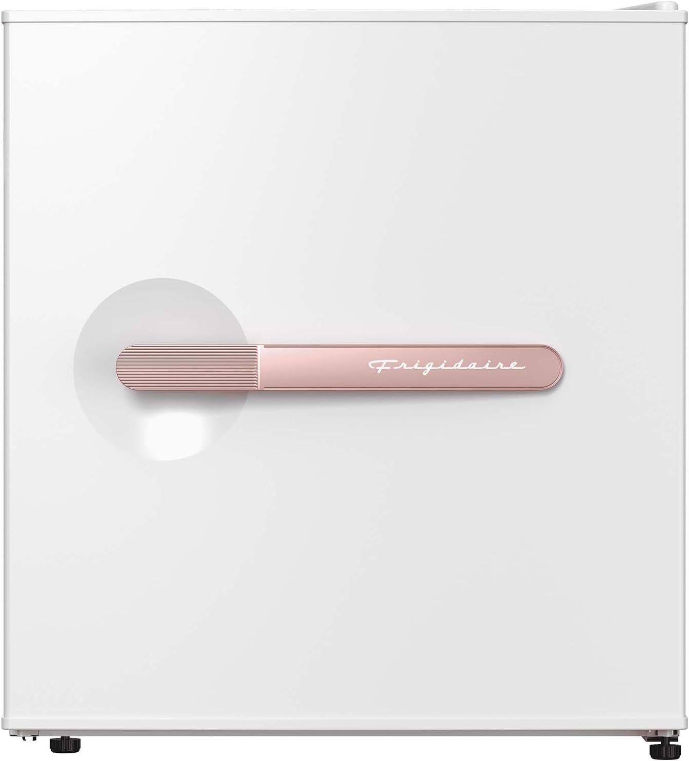 Frigidaire, Refrigerador compacto de la serie Retro de 1.6 pies cúbicos, abrebotellas lateral integrado, oro rosa suave