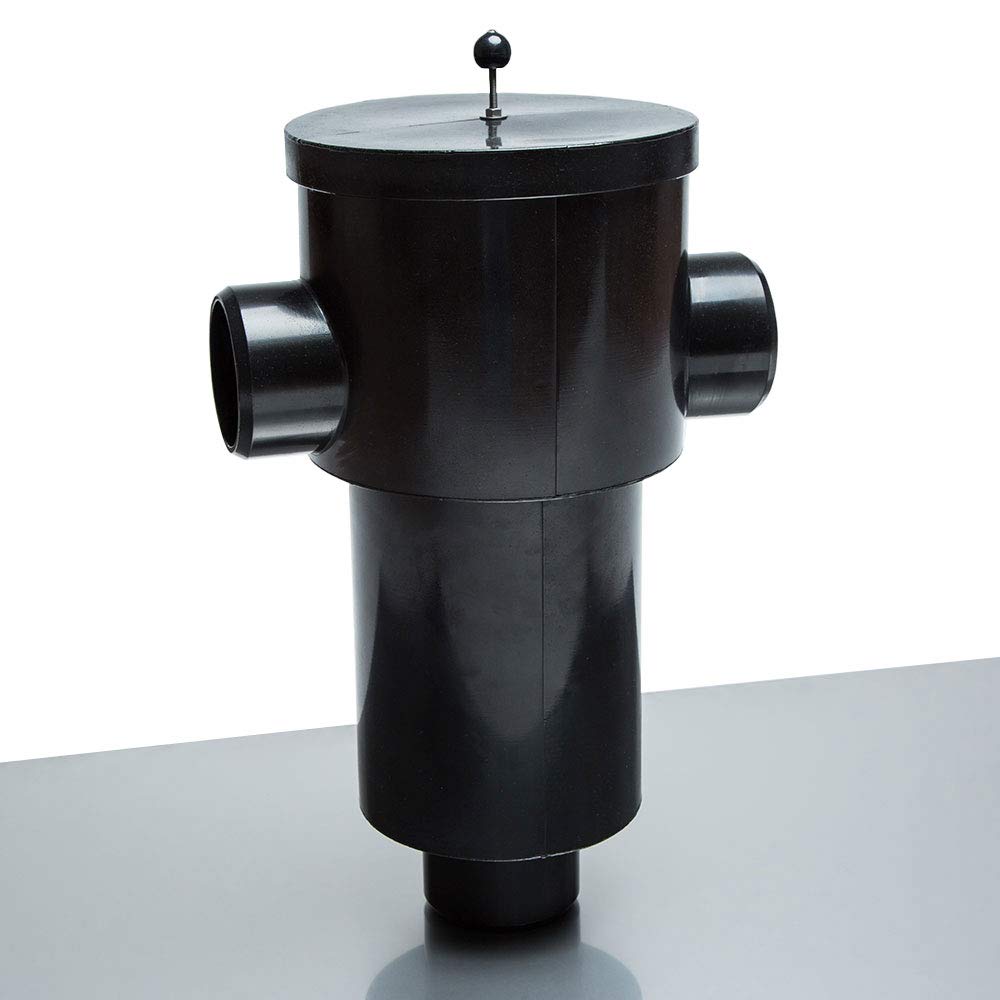 Regenwasserfilter Zisternenfilter 3P Gartenfilter S mit Kunststoffsieb für den Einbau in die Zisterne oder Kunststoffzisterne, Anschluss DN100, Höhenversatz 0 cm. Für die Regenwassernutzung im Garten