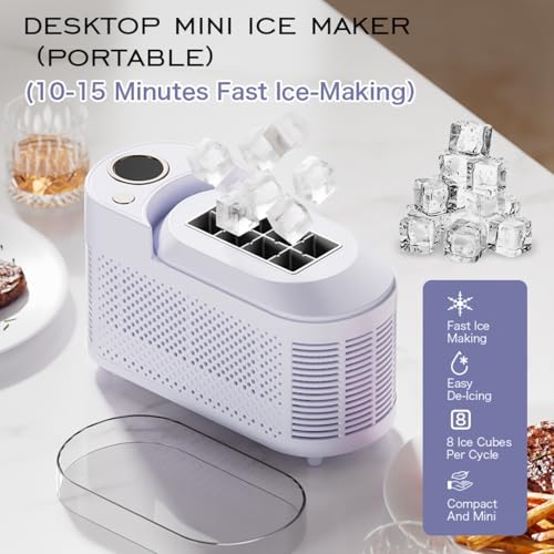 Fabricadora de hielo portátil para espacios pequeños miniatura 2