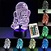 Produktbild 3d nachtlichter led lampe star wars usb led beleuchtung luminaria tischlampe schlafzimmer dekor nachtlicht für weihnachtsschmuck giftusb wiederaufladbare guy jungen mädchen präsentieren energiesparend