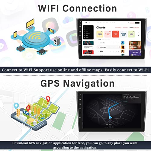 2G+64G Android 13 Car Stereo for Mazda CX-9 2007-2015,10.1'' HD Touchscreen Car Radio with Apple Carplay and Android Auto,WiFi,GPS Navigation,Bluetooth,FM/RSD Radio,SWC,HiFi,Dual USB+AHD Rear Camera by OiLiehu - Image 4