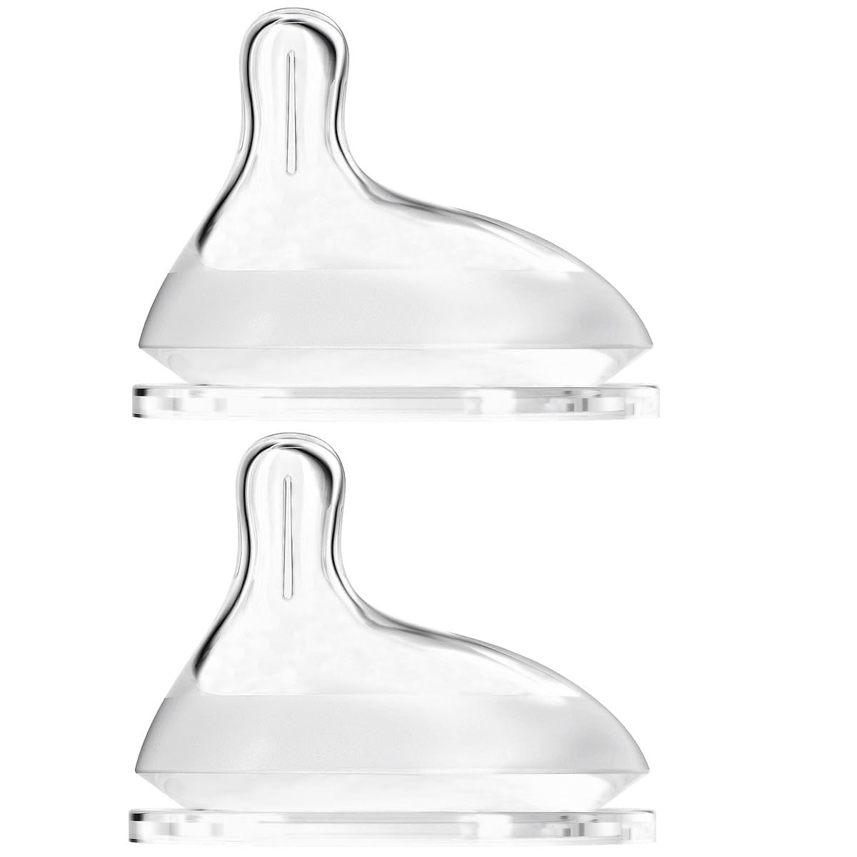 Oberni Off-Centered Teats for OBN-2287 Series Baby Bottles, Pack of 2, Size 1/0-3 Months, Size 1 / 0-3 M, 1 count (Pack of 2)