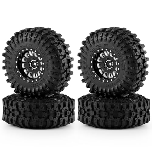 MORLORDY 1.3�C���` RC�z�C�[��&�^�C���Z�b�g - 72mm �}�b�h�^�C���ƃr�[�h���b�N�z�C�[�� 1/18 TRX4M TRX4M Bronco Defender K10 F150 FMS FCX18 LC80 1/24 SCX24 RC�J�[ 