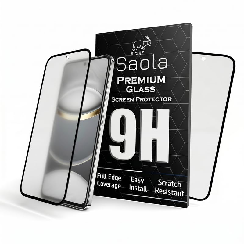 Image of Saola Anti-Glare Matte Screen Protector for Tecno Spark 30 5G | Smooth Touch Finish, 9H Strength Glass, Full Coverage, Bubble-Free Installation Kit | Quick & Easy Application | Pack of 1