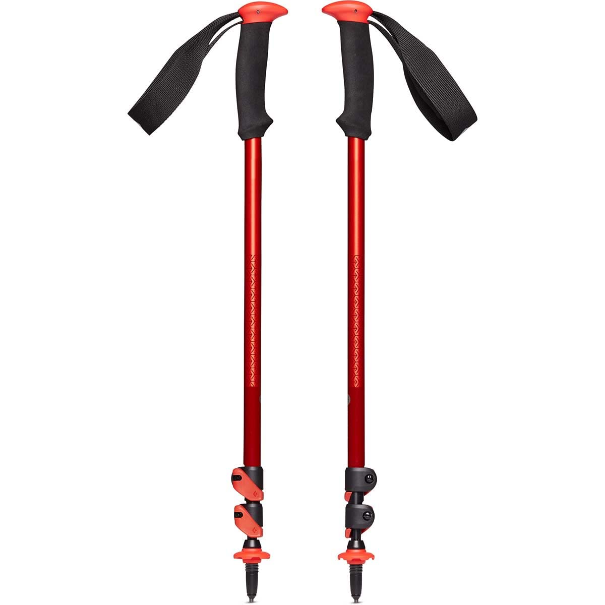 BLACK DIAMOND Trail Back Bastones de senderismo, par de 2 bastones de senderismo de aluminio plegables ligeros para senderismo y mochileros