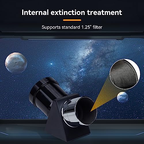 Miroir diagonal 3,2 cm prisme d'image correcte 45 degrés télescope - 5