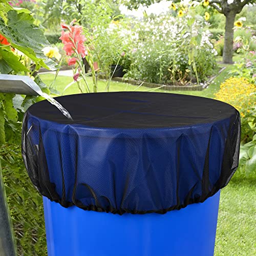 3 Pack Rain Barrel Cover 39 Inch Mesh Cover For Rain Barrels-Rain Barrel Net Cover With Drawstring For Keeping Fallen Leaves And Debris Out Of Your Rain Barrel Water Collection Buckets. #TOP2