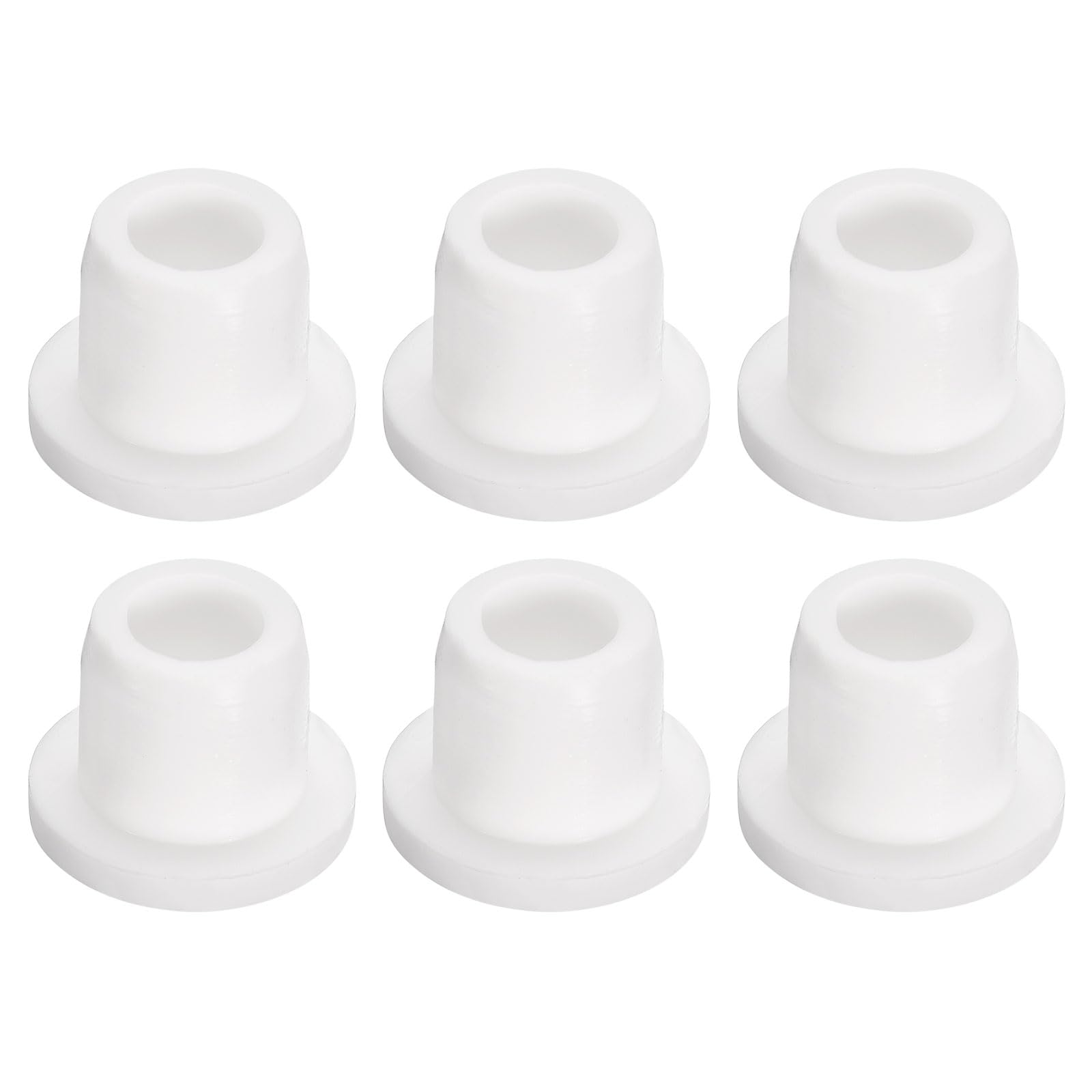 uxcell 6Pcs White Plug Holes, Waterproof Rubber Button Plug for 10mm / 0.39" Hole