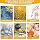 6-teiliges Leinwand zum Bemalen, Leinwand Set für kreative Werke, Hochwertige Canvas Painting für präzise Details. Perfekt als Leinwände für Acrylfarben, Öl- & Gouachemalerei.