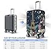 NLCUUIQ Paris Tower Flower Travel Luggage Cover Fashion Stretch Suitcase Protector Washable Dust Proof Suitcase Cover Anti-Scratch Elastic Travel Baggage Covers Fits 25-28 Inch Luggage