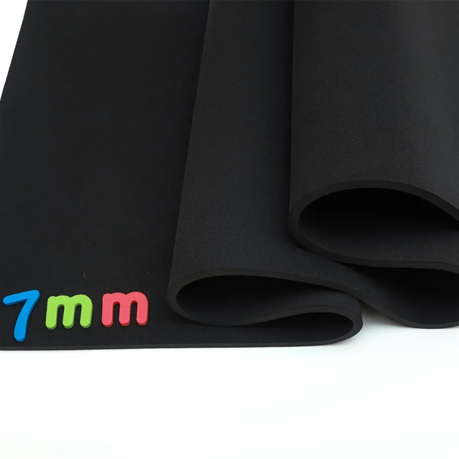 Neopren-Stoff zum Nähen, Neopren-Gummiplatte, 7 mm dick, Probe-Neopren-Nähstoff, wasserdicht, Winddicht, stoßfest, for Tauchen(45cm x 35cm)