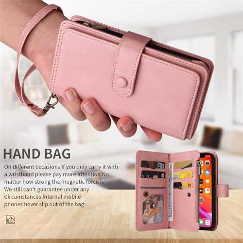 Étui Samsung S10E rouge anti-perte de cartes avec zip - 3