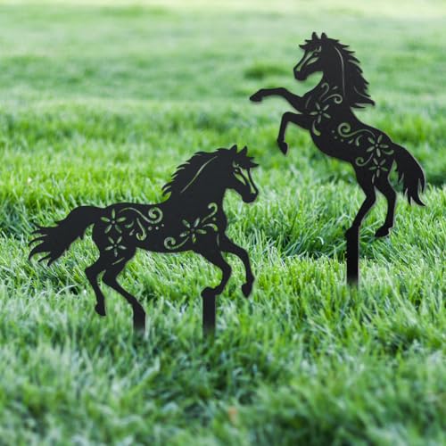 WADORN 2 Stück Dekorative Gartenstecker Aus Metall In Form Eines...