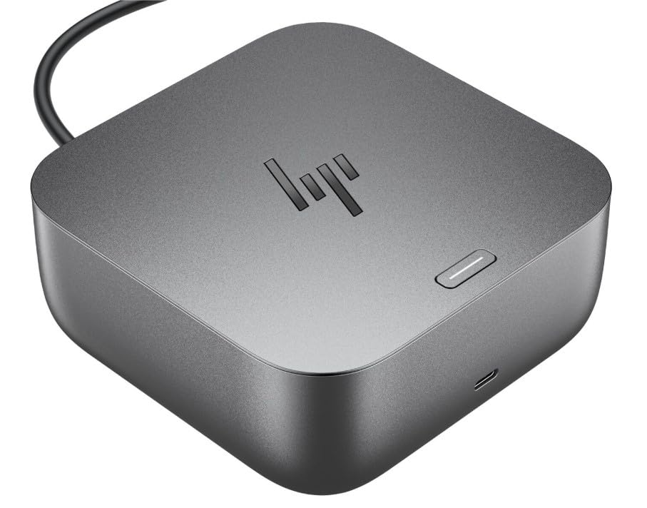 Image of HP 100W Thunderbolt 4 Dock Port Replicator Bundle with DKZ Hub (Universal Thunderbolt /USB-C Docking Station, Single Cable for Charging, Data Transfers to Any Brand Laptop)
