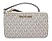 Michael Kors Jet Set Travel Large Top Zip Wristlet - Monogram PVC (Vanilla)